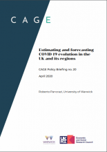 Estimating and forecasting COVID-19 evolution in the UK and its regions: (CAGE Policy Briefing no. 20)